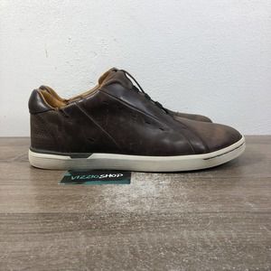Kizik Hands-Free Brown Leather Slip On Brown Casual Shoes Men's 14 M M0201CB
